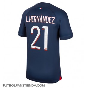 Paris Saint-Germain Lucas Hernandez #21 Primera Equipación 2023-24 Manga Corta